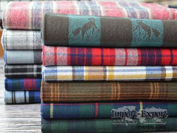 sell polyester plaid fabric 58/60 