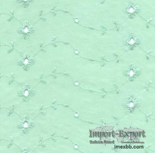 sell all over eyelet embroidery fabric 58/60