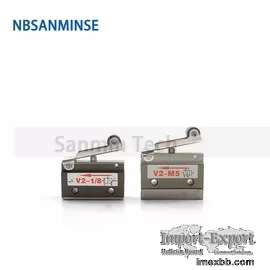 NBSANMINSE V2-M5 V2-1/8 2/2 Way Air Mechnical Control Valve Pneumatic Two W