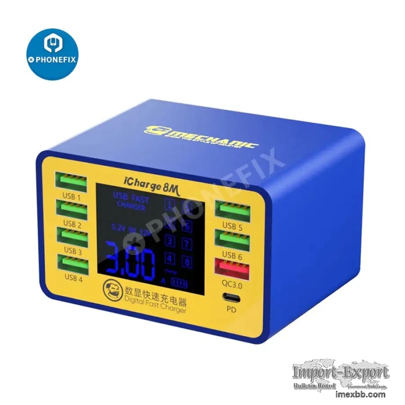  MECHANIC iCharge8M  Digital Device USB Quick Charger for iPhone Android Ta