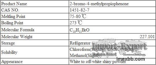 2-Bromo-4-Methylpropiophenone CAS 1451-82-7 