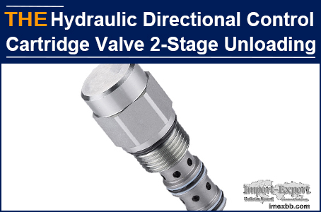 AAK Hydraulic Directional Control Cartridge Valve 2-Stage Unloading