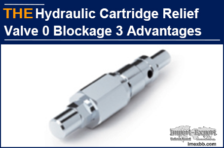 AAK Hydraulic Cartridge Relief Valve 0 Blockage 3 Advantages