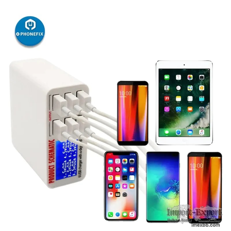    6-port USB Fast Charging Station For iPhone iPad