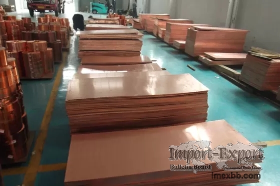 99.99% Purity Copper Sheet Metal Plate AISI ASTM GB EN DIN JIS Standard