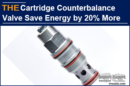 AAK Hydraulic Cartridge Counterbalance Valve Save Energy by 20% more