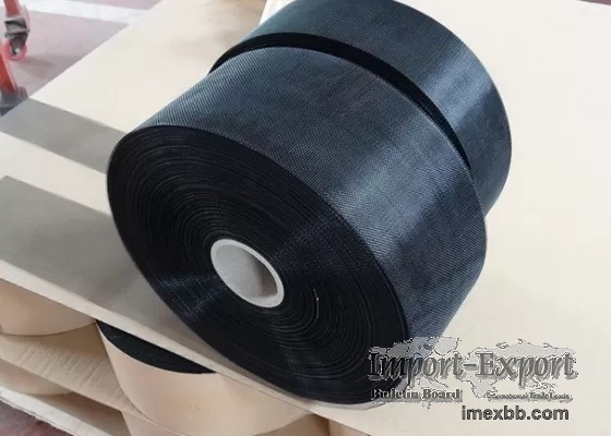 Black Plastic Epoxy Coated Carbon Steel Wire Mesh Roll 0.914m 1m High Durab
