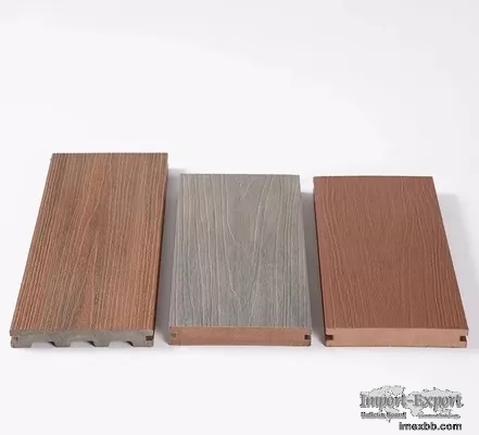 140 X 25mm Moisture Proof WPC Decking Boards Anti Uv Plastic Wood Composite