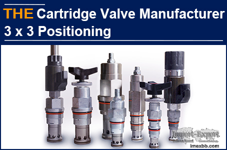 AAK Hydraulic Cartridge Valve is 3 x 3 positioned, business runs smoothly
