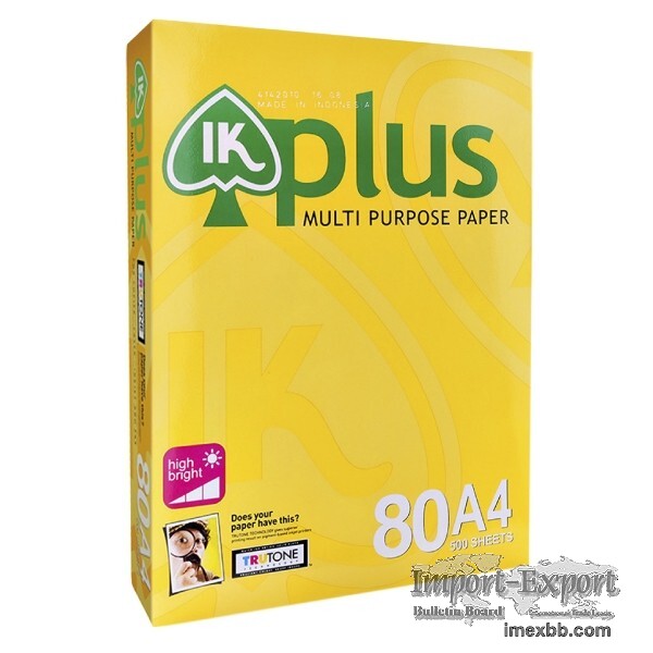 IK plus multipurpose office papers a4 80 gsm $ 0.45