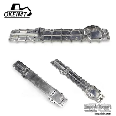 2552904 1252971 Oil Cooler Cover Excavator Engine Parts For CAT 3066 E320B/