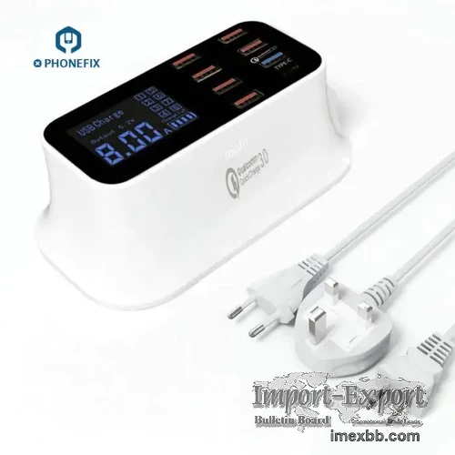  8 Port USB Fast Charging Station for iPhone iPad 