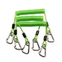 304 Stainless Steel Coiled Cable Tool Lanyard Clear Green Color Bearing 30K