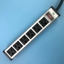 Metal Multi Outlet Power Strip With Waterproof Switch For Workshop / Office