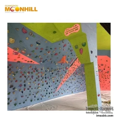 Children Indoor Climbing Wall Reinforced Fiberglass 1.2*2.4m For Shopping M