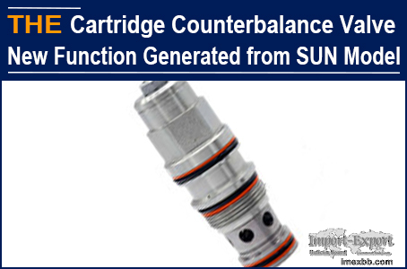 AAK Cartridge Counterbalance Valve New Function Generated from SUN Model