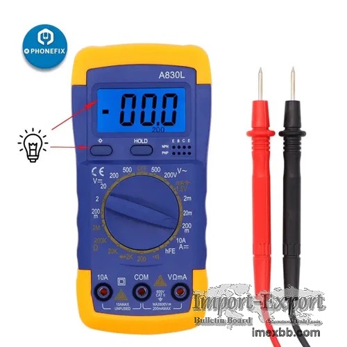 A830L LCD Digital Multimeter Intelligent Mini Tester 