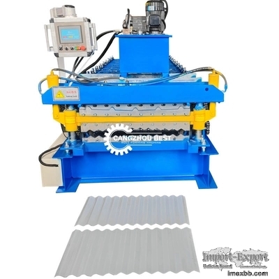 IBR&Corrugated Double Layer Roofing Panel Cold Roll Forming Machine Steel P