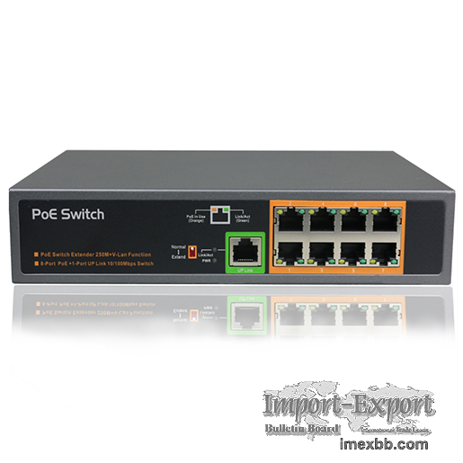POE SWITCH PSE908EX 9-port 100M POE switch standard IEEE802.3AT built-in 15