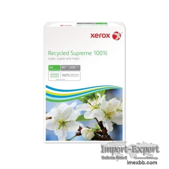 Xerox A4 80 gsm recycled supreme office paper/copy paper