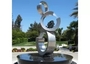 Contemporary Stainless Steel Sculpture Garden Stainless Steel Water Fountai