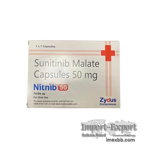 Nitnib 50mg Capsule (Sunitinib Brand Name Medication) 