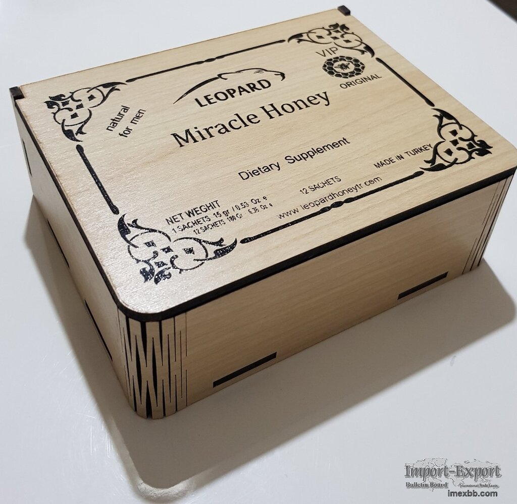 Secret Miracle Honey Wooden Box 20g X 12 Sachets