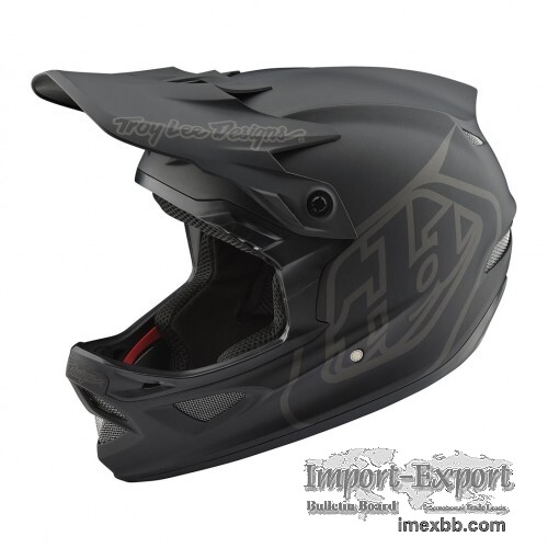 Troy Lee Designs D3 Fiberlite Full Face Helmet Black calderacycle