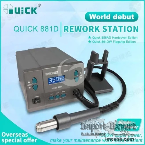 QUICK 881D lead-free hot air gun rework station