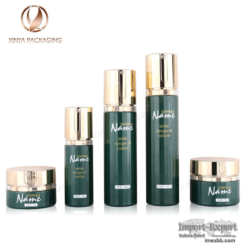 cosmetic packaging glass bottle jar set skincare beauty makeup