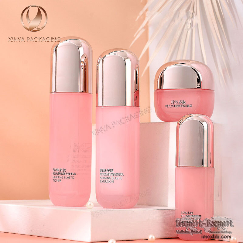 makeup products skincare beauty cosmetic bottle packaging glass jar set 