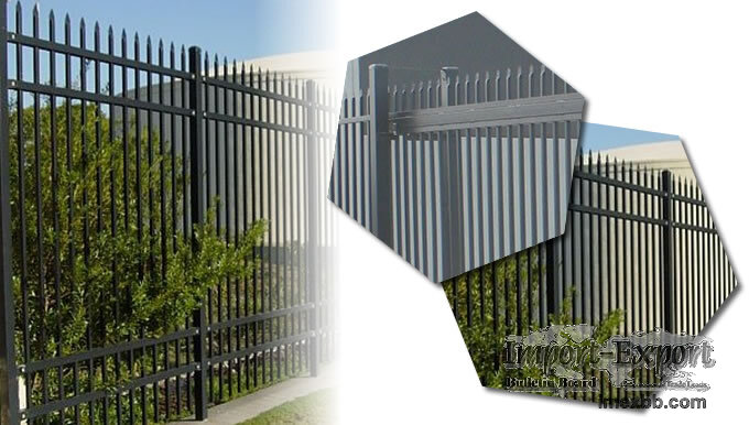 Wrought Iron Perimeter Fence