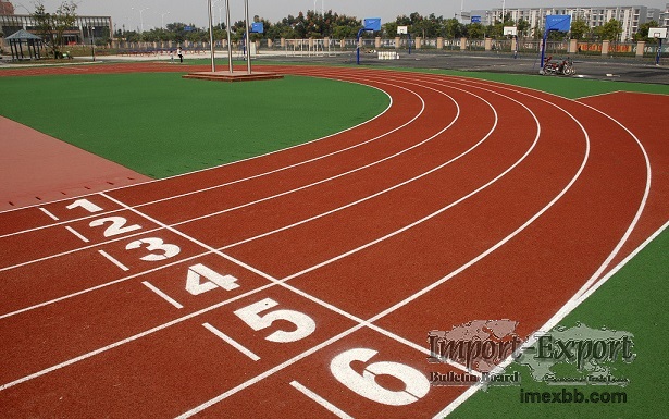 Synthetic Rubber Running Track Colored Recycled Rubber Flooring