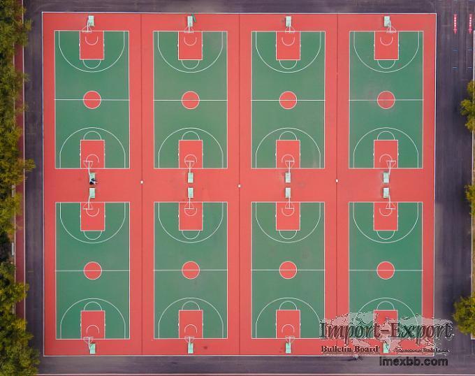 Anti Corrosion Waterproof Acrylic Tennis Court Color Customized