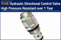 AAK Hydraulic Directional Control Valve High Pressure Resistant over 1 Year