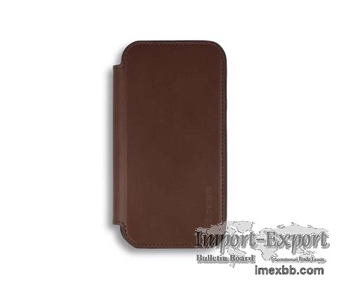 Brown Leather iPhone 13 Folio