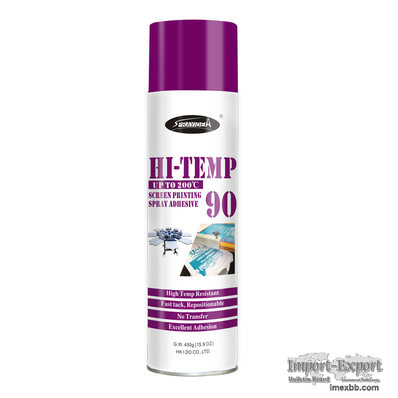 Hi-Temp Mist No Transfer Screen Printing Spray Adhesive