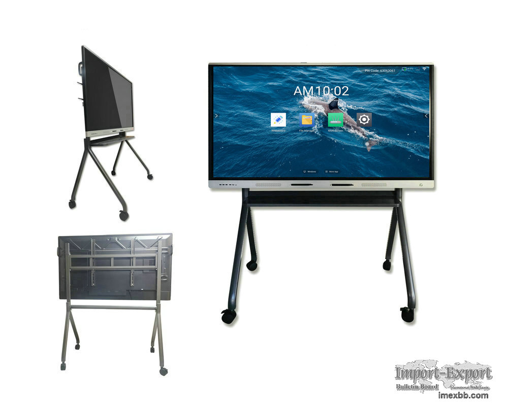 4K hd display electronic interactive whiteboard finger touch digital smart