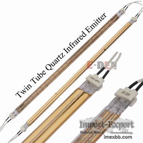 SELL 480V 3000W Twin Tube Quartz Infrared Heating Lamp