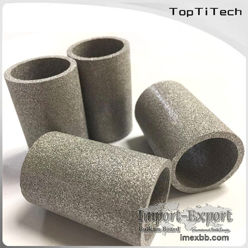 30um titanium sintered porous metal filter tube