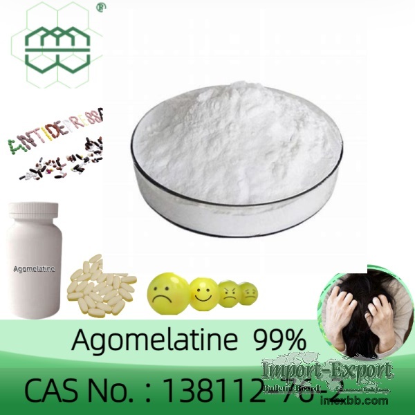 Agomelatine CAS No. ：138112-76-2 99.0% purity min. Health product raw mater