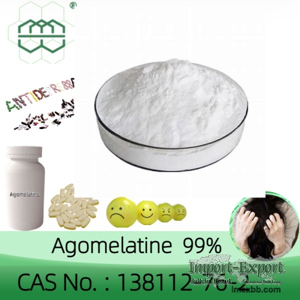 Agomelatine CAS No. ：138112-76-2 99.0% purity min. Health product raw mater