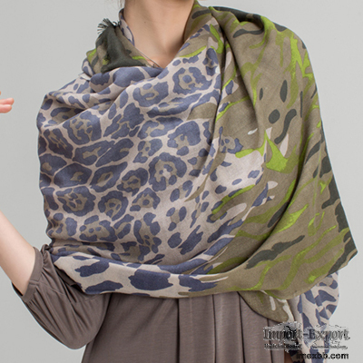  Wool Thin Shawl Air Conditioned Room Wool Scarf Contrast Neck Female