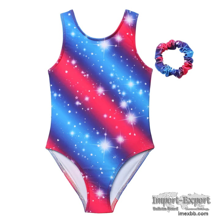 4TH OF JULY SPARKLY STARS STRIPES LEOTARD