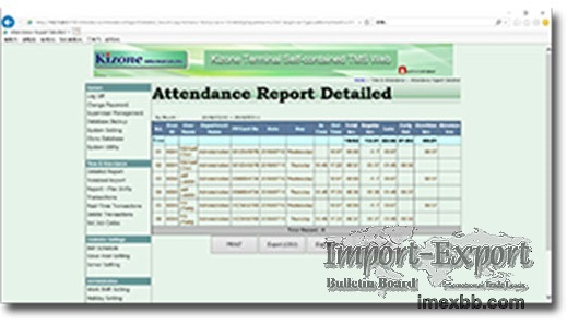 Web-based Time and Attendance Software