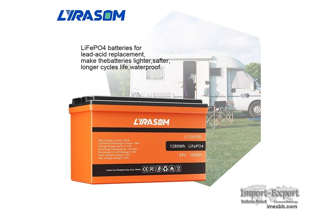 24V 100AH LIFEPO4 BATTERY