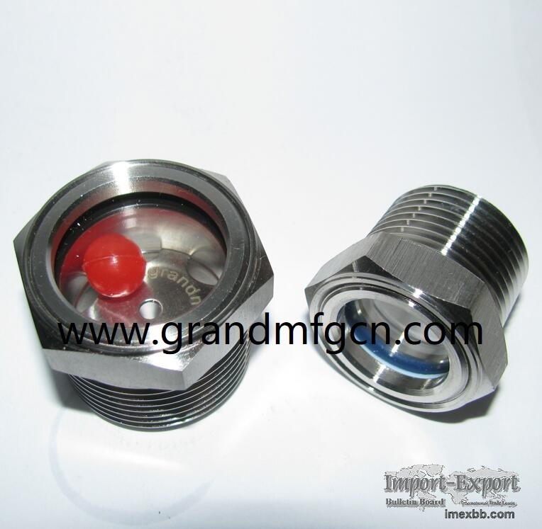 Stainless steel 304 oil level sight glass window plugs NPT BSP and Metric 