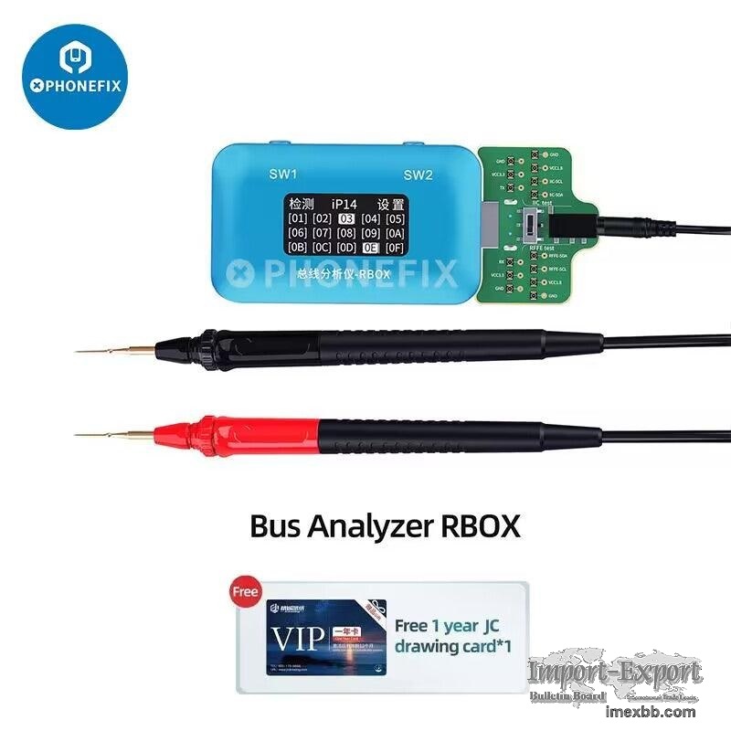 JCID RBOX Bus Analyzer for iPhone Android Signal Faults Detection Repair  