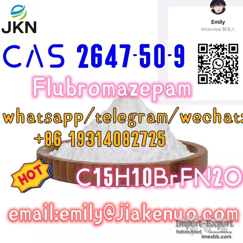 CAS 2647-50-9  Flubromazepam C15H10BrFN2O