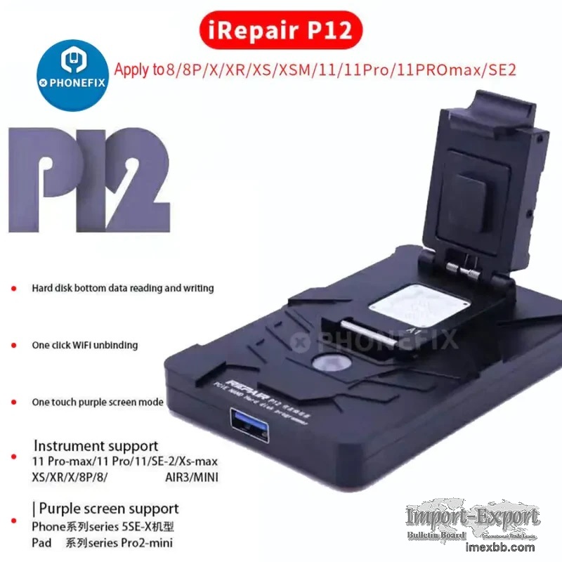 Mijing iRepair P12 PCIE Nand Programmer DFU Purple Screen Tool